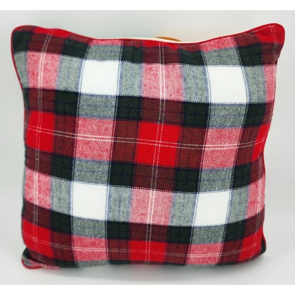 Disney Parks Mickey Mouse Happy Holidays Christmas Square Pillow 11 x 11‎ Retro